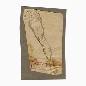 Luigi Galli, Leg, Original Drawing, Late 19th-Century-ZCI-1165732