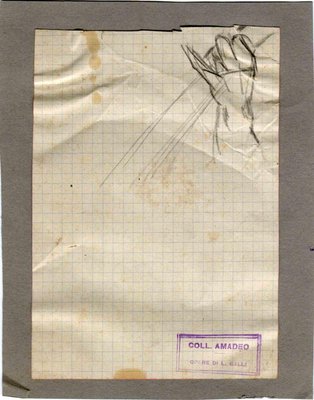 Luigi Galli, The Hand, Original Pencil Drawing, Late 19th Century-ZCI-1379468