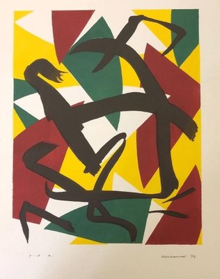 Luigi Montanarini, Abstract Composition, 1974, Lithograph-ZCI-759229