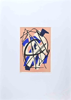 Luigi Montanarini, Abstract Composition, Original Lithograph, 1973-ZCI-1281571