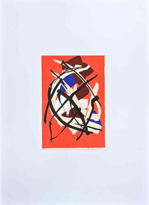 Luigi Montanarini, Abstract Composition, Original Lithograph, 1973-ZCI-1281551