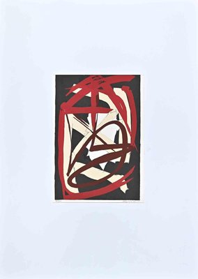 Luigi Montanarini, Abstract Composition, Original Lithograph, 1973-ZCI-1281565