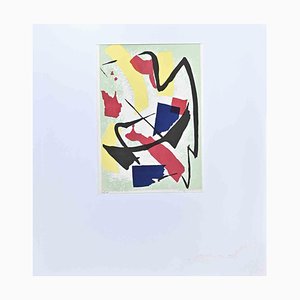 Luigi Montanarini, Abstract Composition, Original Lithograph, 1973-ZCI-1281563