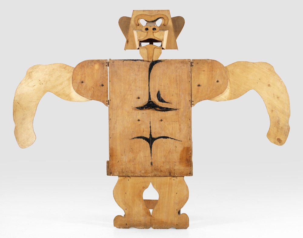 Luigi Nervo, Large Adjustable Gorilla, 1977, Wood