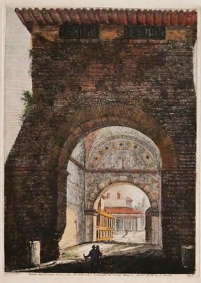 Luigi Rossini, Arch, Etching, 19th Century-ZCI-871786