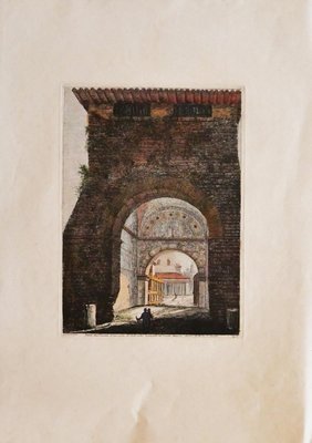 Luigi Rossini, Arch, Etching, 19th Century-ZCI-871786