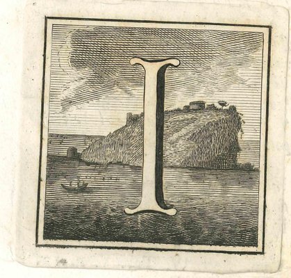 Luigi Vanvitelli, Letter of the Alphabet I, 18th Century, Etching-ZCI-1781893