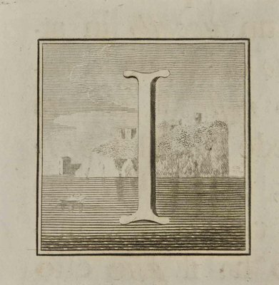 Luigi Vanvitelli, Letter of the Alphabet I, Etching, 18th Century-ZCI-1760428