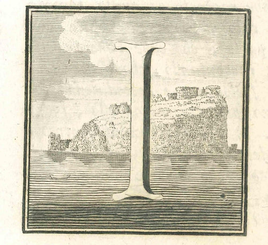 Luigi Vanvitelli, Letter of the Alphabet I, Etching, 18th Century