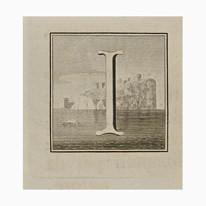 Luigi Vanvitelli, Letter of the Alphabet I, Etching, 18th Century-ZCI-1760410