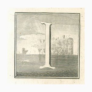 Luigi Vanvitelli, Letter of the Alphabet I, Etching, 18th Century-ZCI-1788860