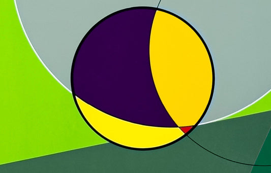 Luigi Veronesi, Construction with Tangents, 1986, Color Serigraph on Paper