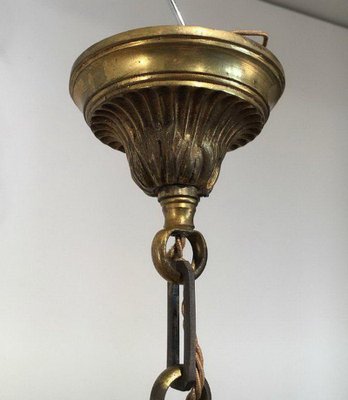 Luigi XVI Bronze Chandelier, 1950s-BA-1365744