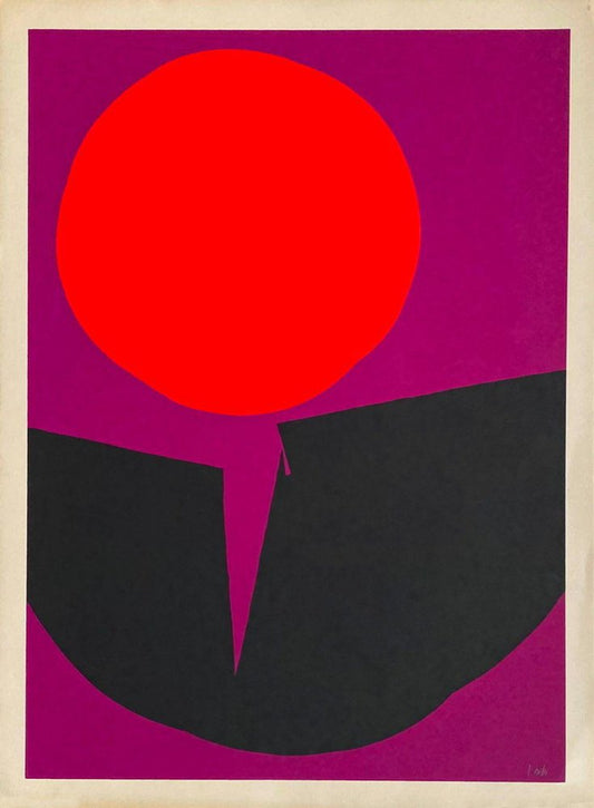 Luis Feito, Composition abstraite VIII, 1975, Screen Print on Arches Paper