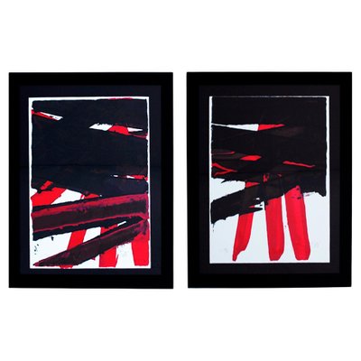 Luis Feito, November Diptych Lithographs, Madrid, 1929, Set of 2-UZ-1308649