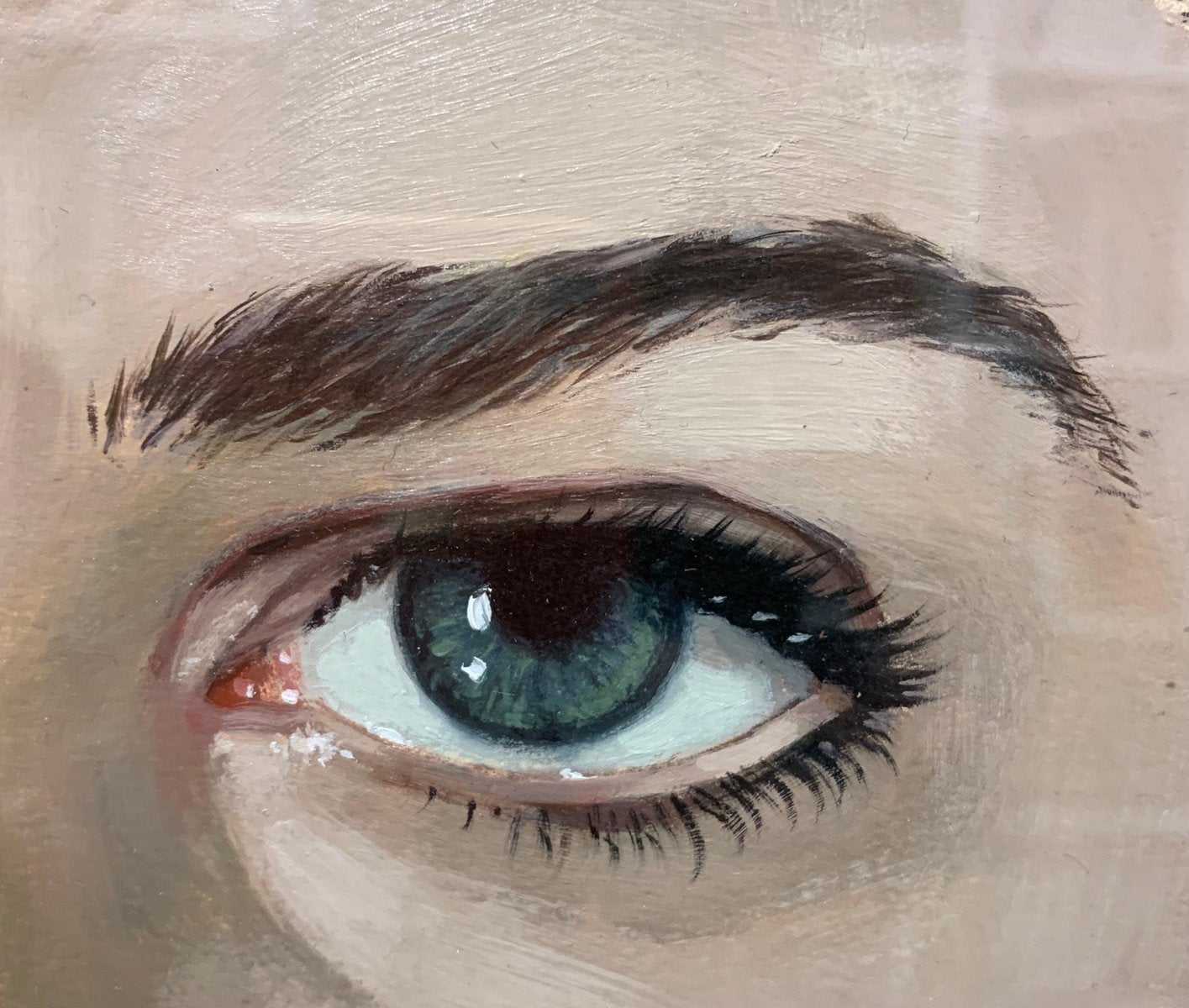 Luisa Albert, I See You Eye, Peephole, Look, Look at Me ,Oil on Canvas, 2021