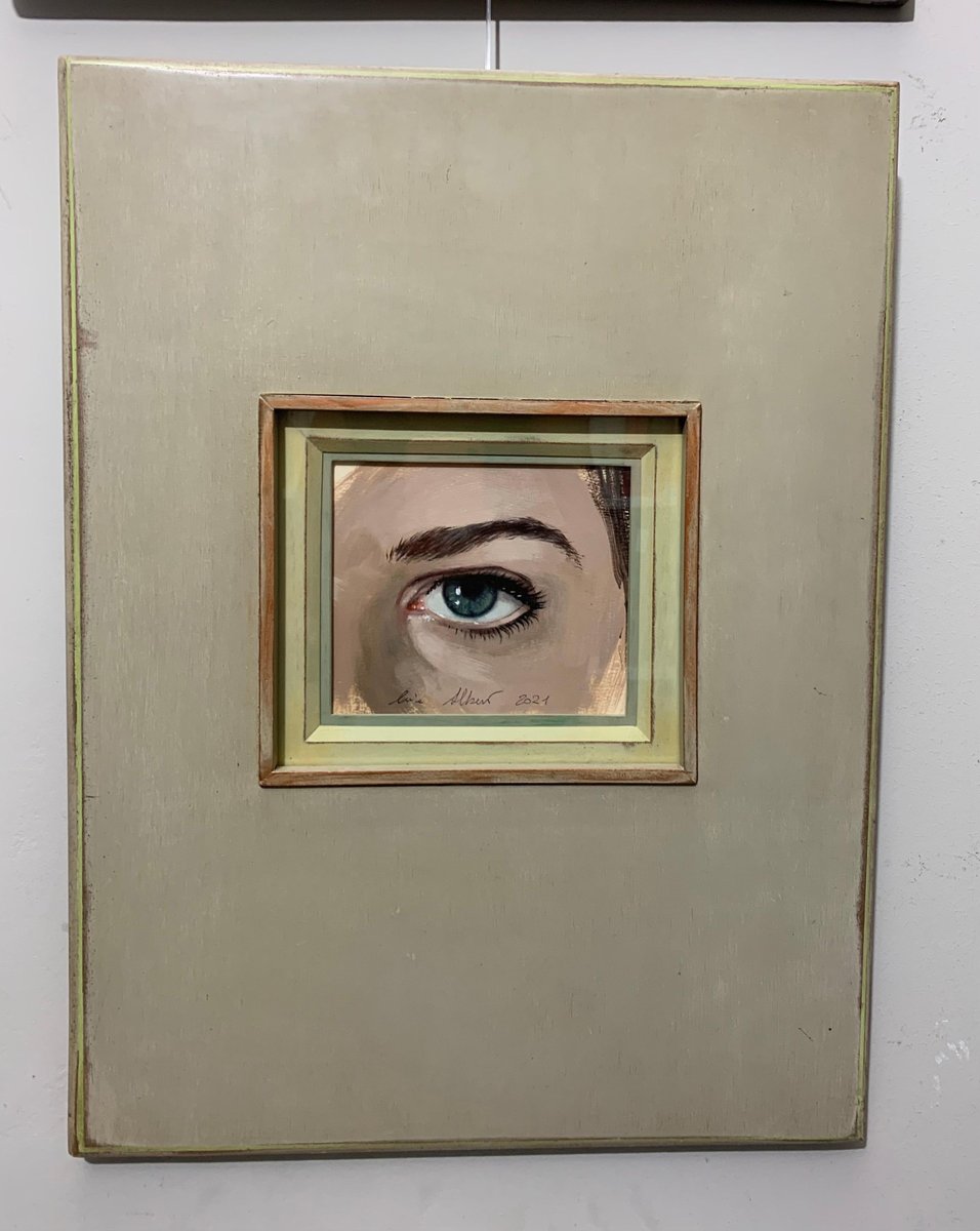 Luisa Albert, I See You Eye, Peephole, Look, Look at Me ,Oil on Canvas, 2021