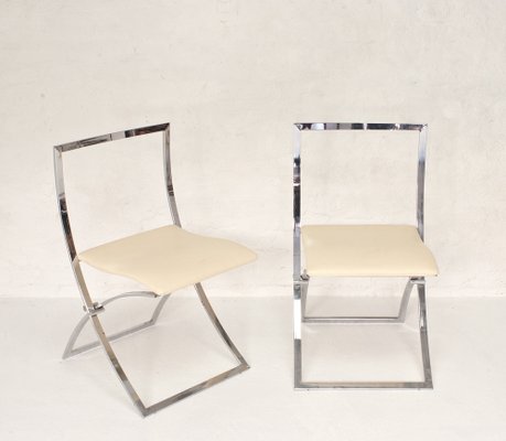 Luisa Folding Chairs by Marcello Cuneo for Mobel Italia, Set of 2-LPM-1240769