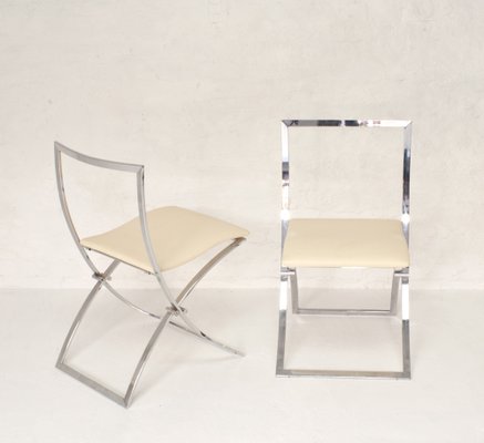 Luisa Folding Chairs by Marcello Cuneo for Mobel Italia, Set of 2-LPM-1240769