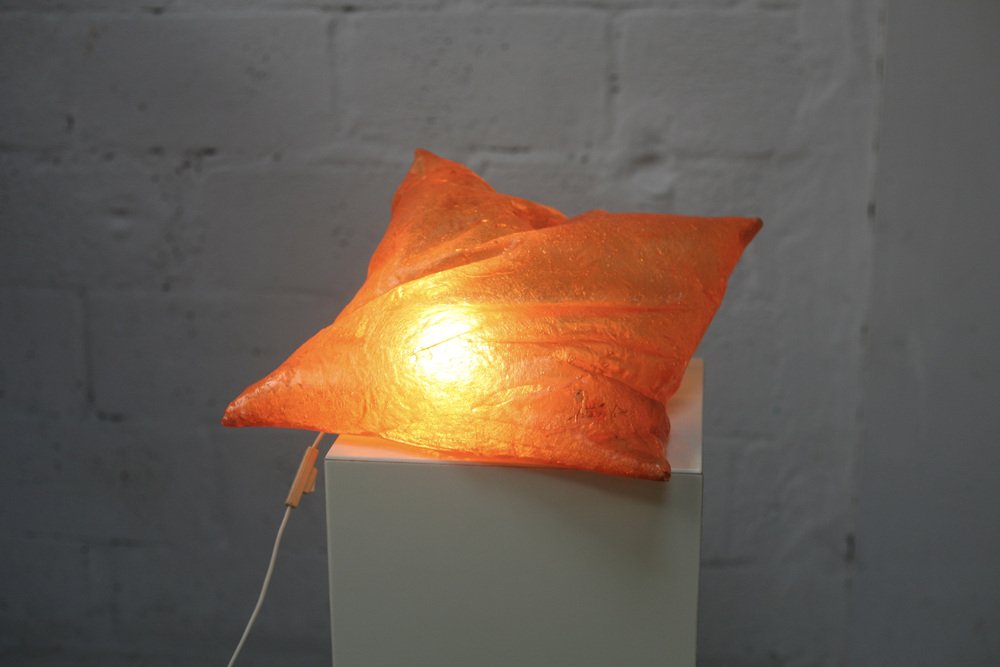 Luminous Sculpture in the Shape of Cushion from Hajime Goto, Japan, 1983