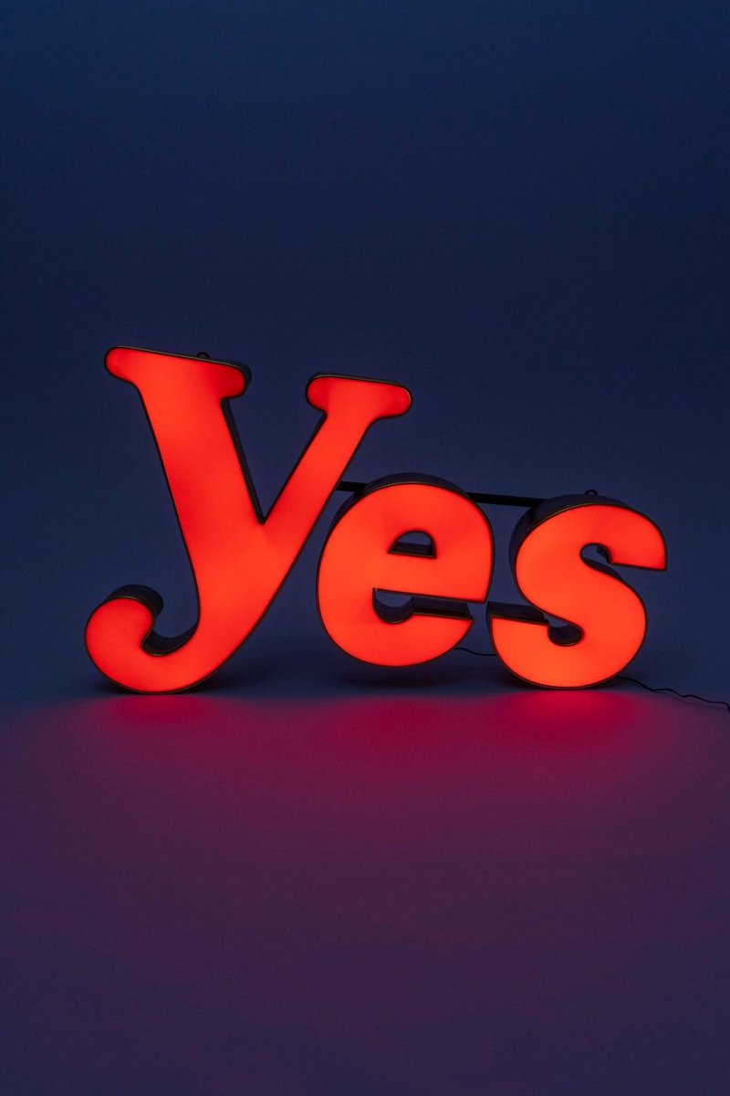 Luminous Yes Sign in Red from Berlights-EMG-1323687