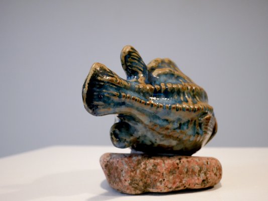 Lumpfish Sculpture by Engqvist for Råå Ceramic Studio, 1960s-OGU-667359