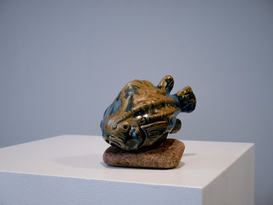 Lumpfish Sculpture by Engqvist for Råå Ceramic Studio, 1960s-OGU-667359