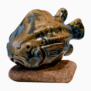 Lumpfish Sculpture by Engqvist for Råå Ceramic Studio, 1960s-OGU-667359