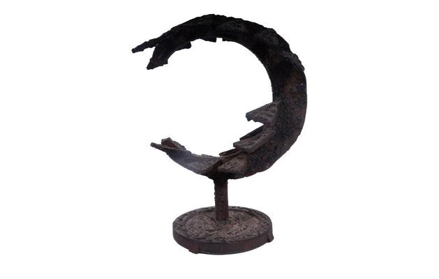 Luna Sculpture in Wrought Iron-SRP-1792819