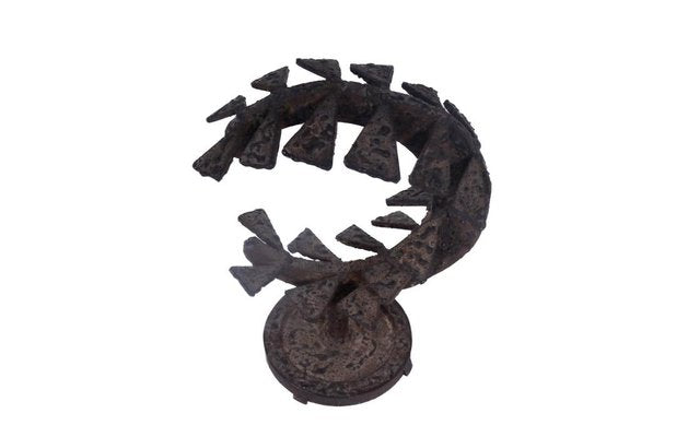 Luna Sculpture in Wrought Iron-SRP-1792819