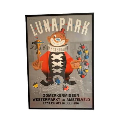 Lunapark Poster by Reyn Dirksen, Netherlands, 1950s-GG-1420121