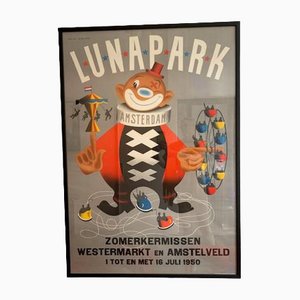 Lunapark Poster by Reyn Dirksen, Netherlands, 1950s-GG-1420121