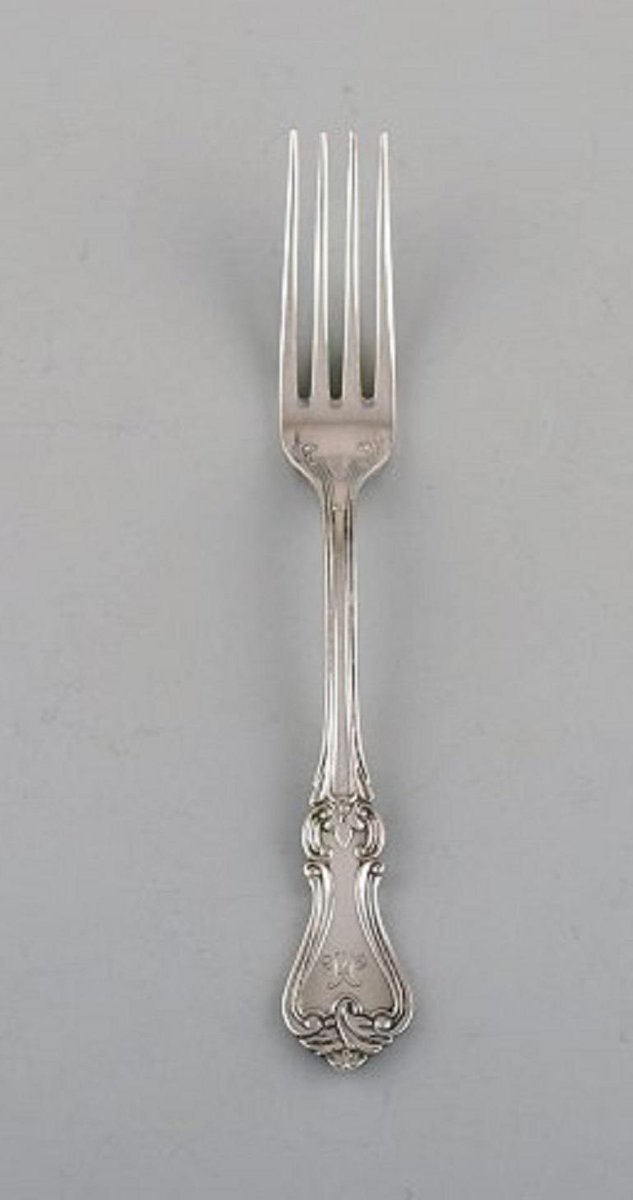 Lunch Forks in Silver 830 by Karl Almgren, Sweden, 1931, Set of 4