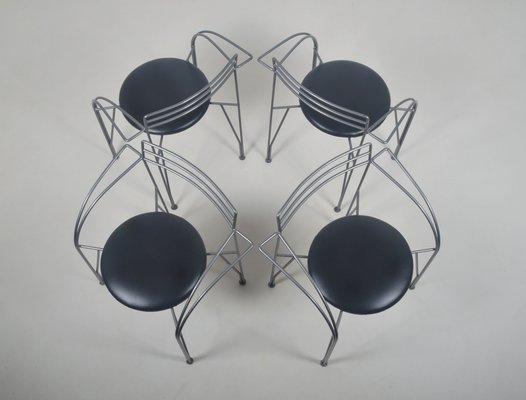 Lune d'Argent Chairs by Pascal Mourgue for Fermob, 1980s, Set of 4-VCR-1812800