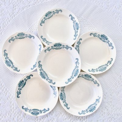 Lutèce Collection Plates from Longchamp, 1920, Set of 6-SHG-2041374