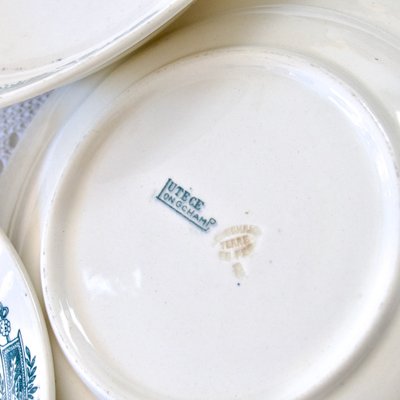 Lutèce Collection Plates from Longchamp, 1920, Set of 6-SHG-2041374