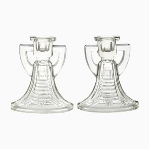 Luxval Victoria Candlesticks by Graffart & Delvenne for Val Saint Lambert, Set of 2-MJY-1148880