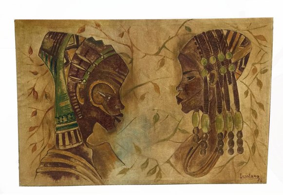 Luzolano 1978, Oil Painting, African Art-UCH-1224730