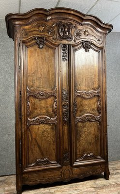 Lyonnaise Louis Xv Period Wardrobe in Walnut, 1750s-MWB-2028025