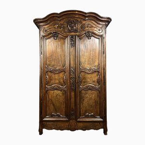 Lyonnaise Louis Xv Period Wardrobe in Walnut, 1750s-MWB-2028025