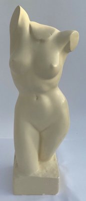 M. Cabrol, Female Bust, 1950s, Plaster-QKG-1372222