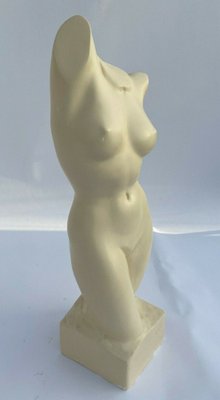 M. Cabrol, Female Bust, 1950s, Plaster-QKG-1372222