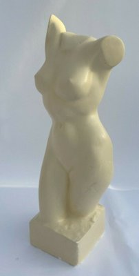 M. Cabrol, Female Bust, 1950s, Plaster-QKG-1372222