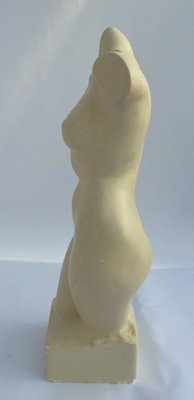 M. Cabrol, Female Bust, 1950s, Plaster-QKG-1372222