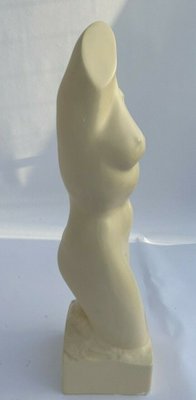 M. Cabrol, Female Bust, 1950s, Plaster-QKG-1372222