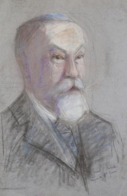 M. Gérard, Portrait, Pastel on Paper, Early 20th Century-ZCI-1770069