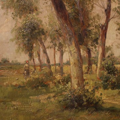 M. Gheduzzi, Small Landscape, 1940, Oil on Board, Framed-RP-1807871