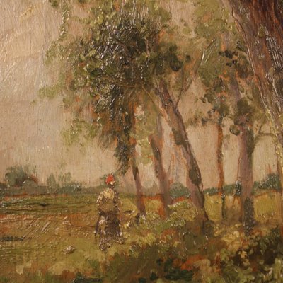 M. Gheduzzi, Small Landscape, 1940, Oil on Board, Framed-RP-1807871