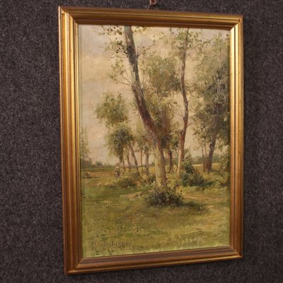 M. Gheduzzi, Small Landscape, 1940, Oil on Board, Framed-RP-1807871