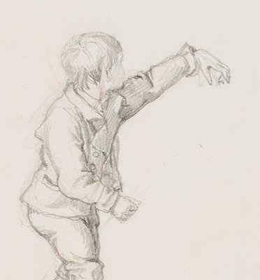 M. Neher, Figure Study of a Boy, 1840, Pencil-OJR-1273302